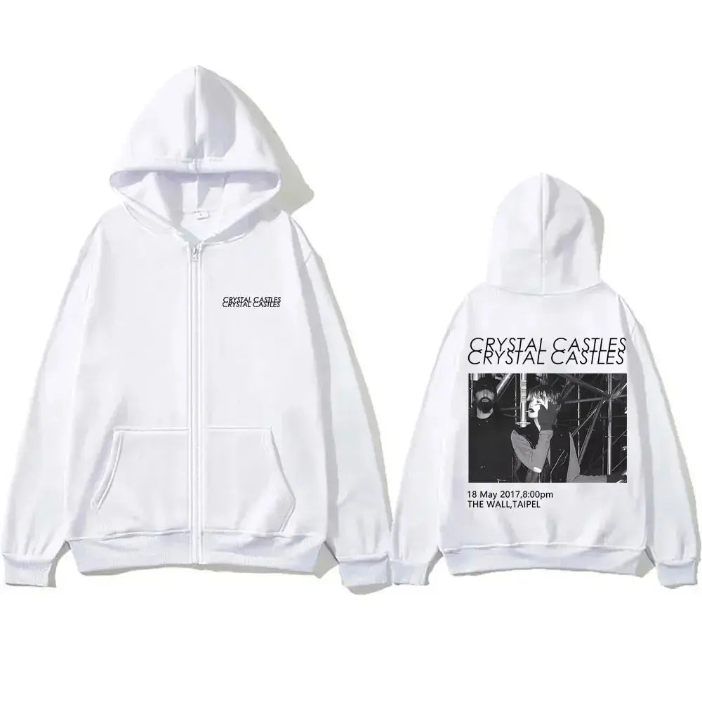 Crystal Castles  Zipper Hoodie