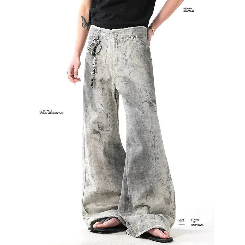 Grey Jeans Vintage Korean 90s