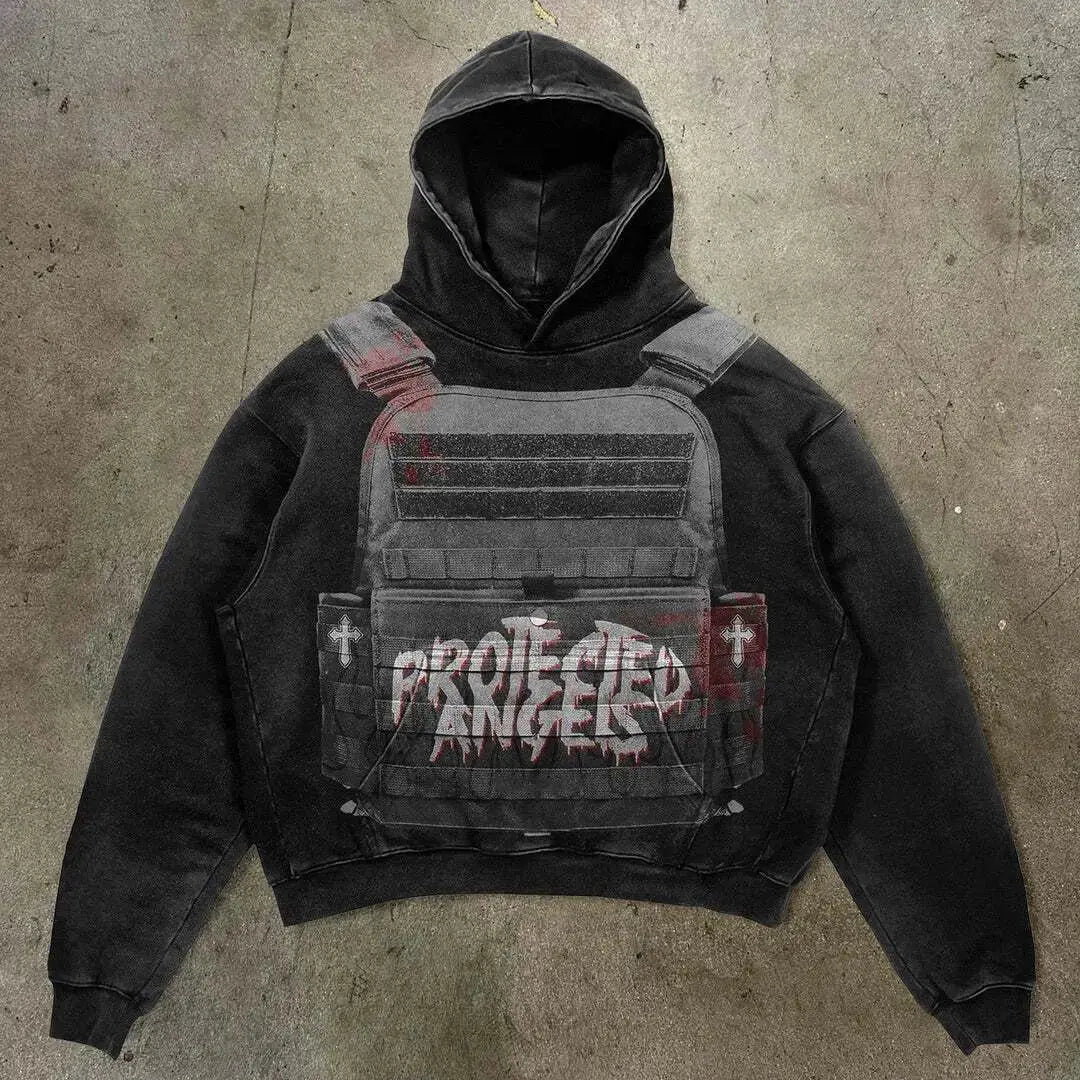 bulletproof vest hoodies women y2k
