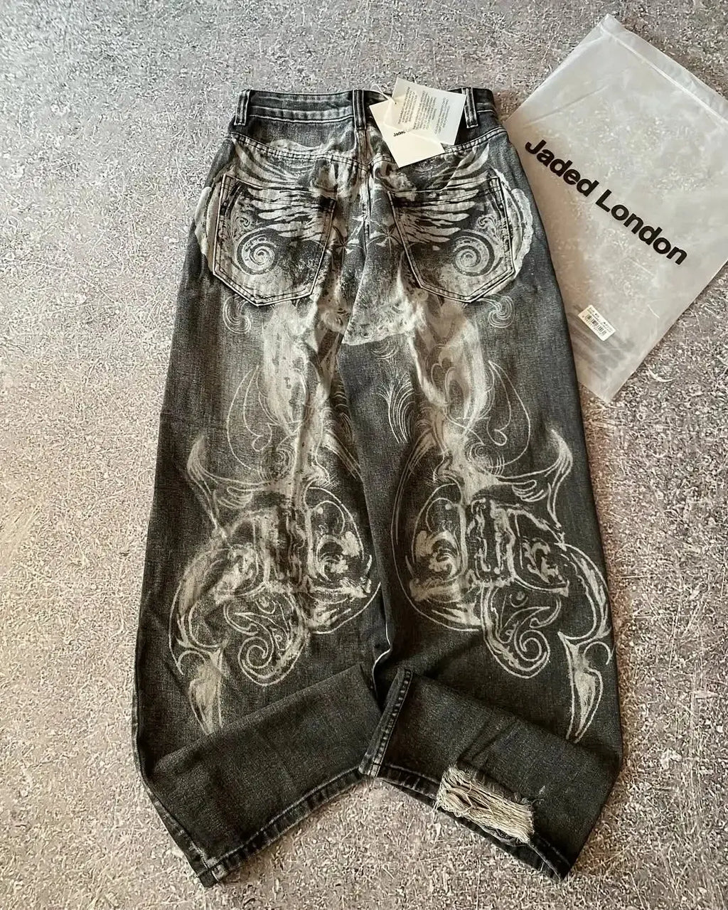 Loose washed jeans Y2k