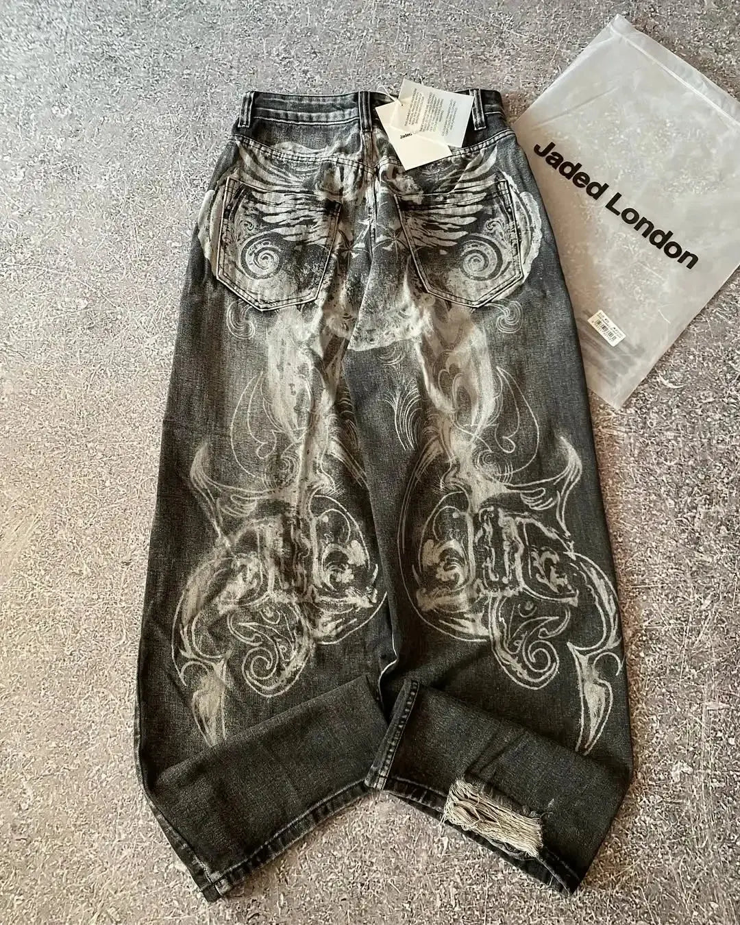 Loose washed jeans Y2k