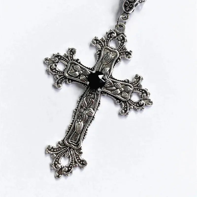 Gothic Big Zircon Chain Y2K