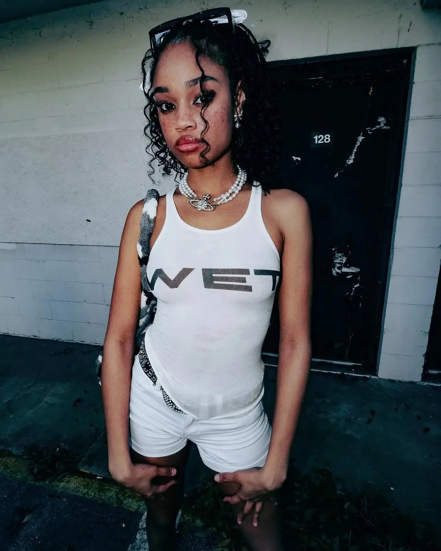 Y2k WET Sleeveless Top