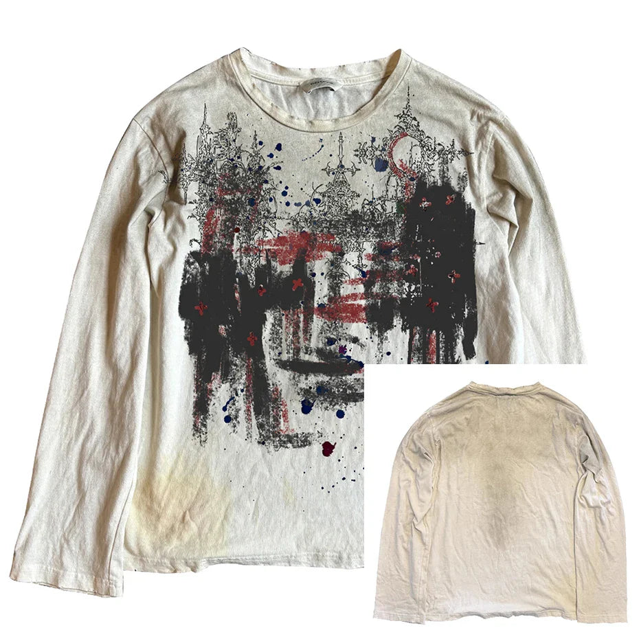 Vintage Oversized T-shirts Dark Gothic