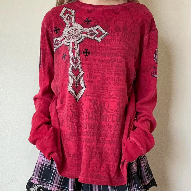 2000s Grunge Women Shirt