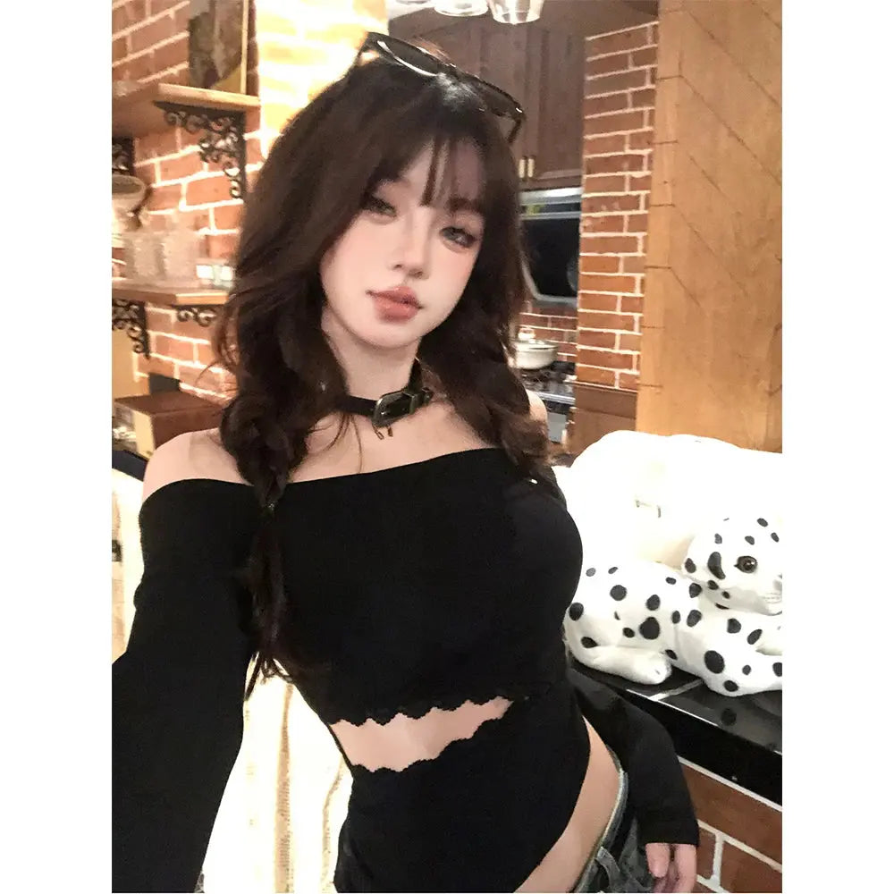 Backless T Shirt Japanese Y2k