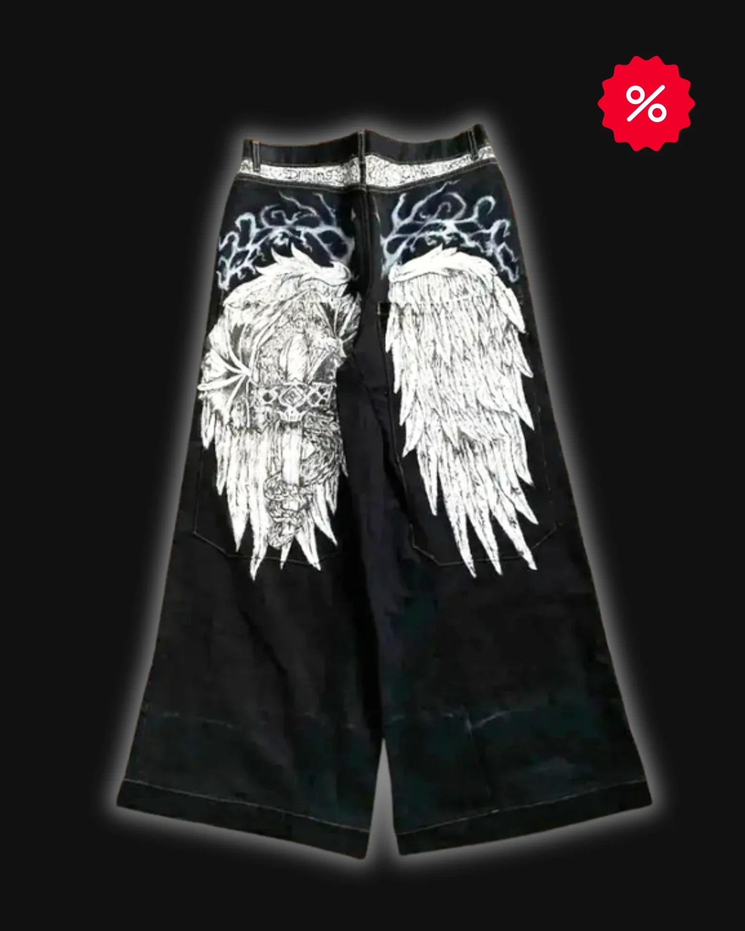 Angel Wings Casual Loose Jeans