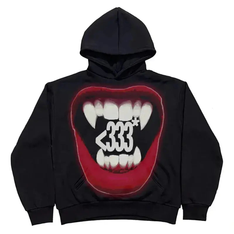 <333 Y2K Hooded Sweatshirt