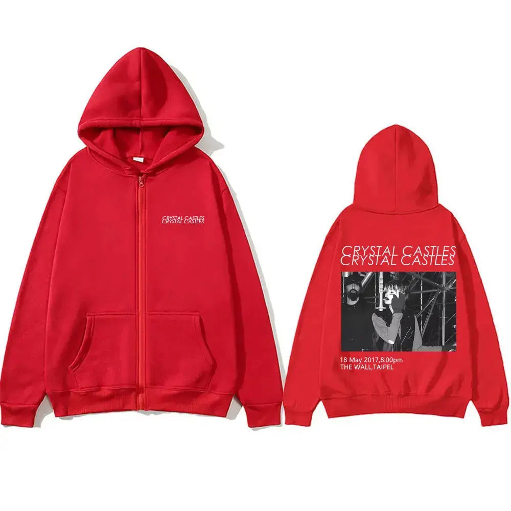 Crystal Castles  Zipper Hoodie