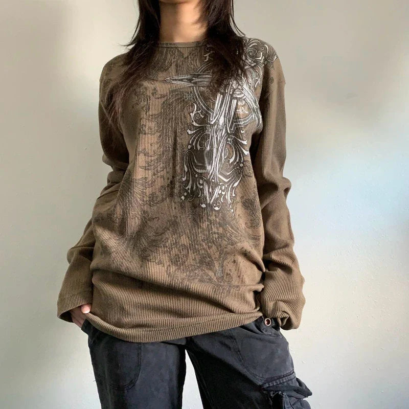 2000s Grunge Women Shirt