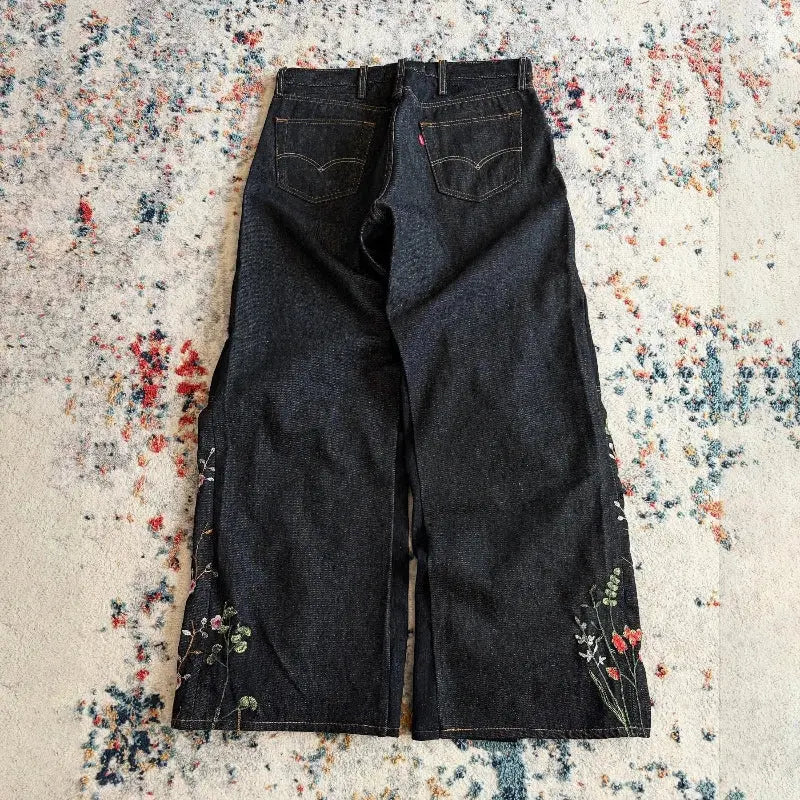 Y2K Blossom Baggy Jeans