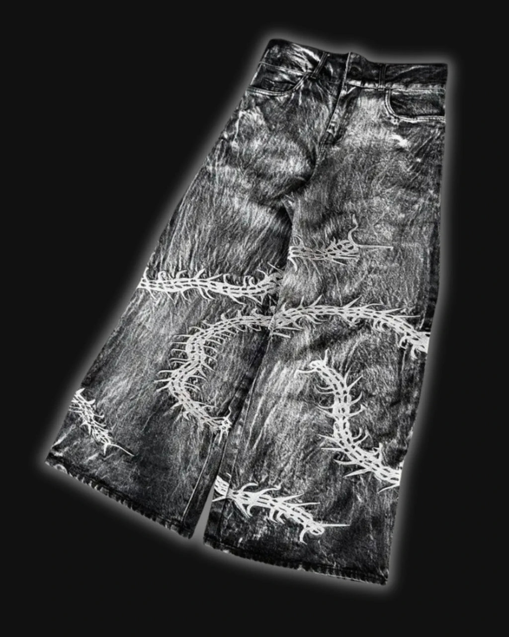 90s Gothic Washed  Pants Jeans