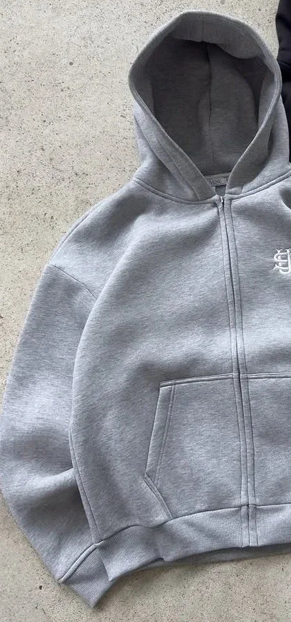 y2kSTUDIO – Baggy Tracksuit Set (Grey & Black)