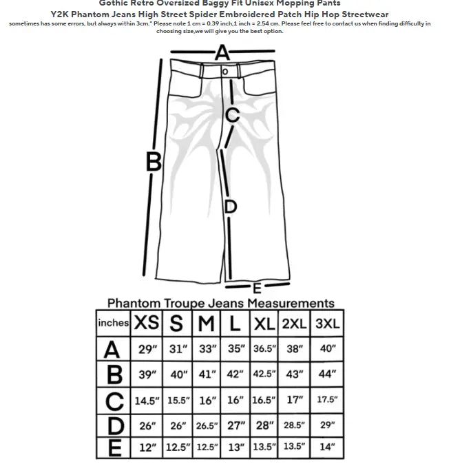 Y2K Gothic Loose Jeans