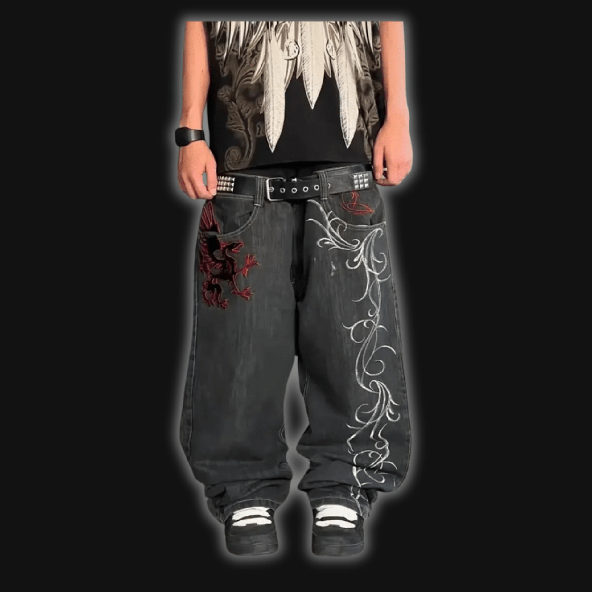 Skate Y2K Wings Jeans